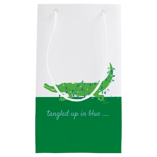 Gator Blues Pequeña bolsa de regalo brillante (Anverso)