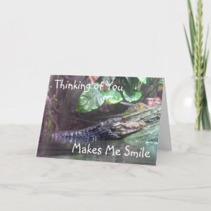 'Gator Grins: Pensando en ti - Tarjeta de felicita