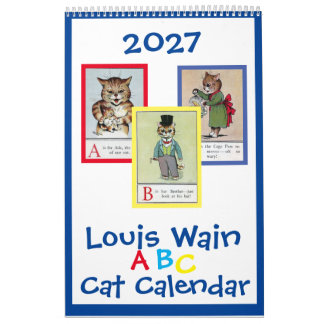 Gatos ABC de Louis Wain, Calendario