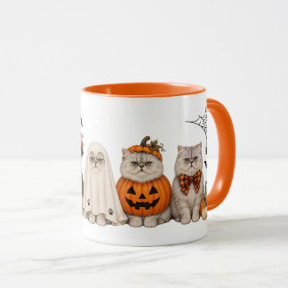 Gatos adorables de Halloween con disfraces Taza na