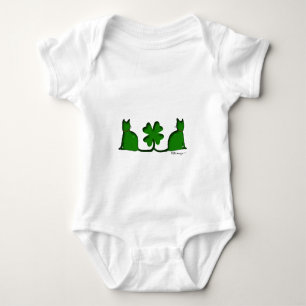 Gatos afortunados bebé y camisetas del niño