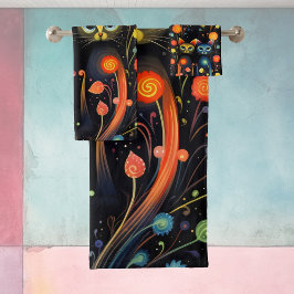 Gatos azules y rojos