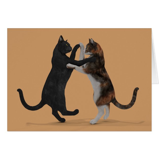 Gatos bailando (Anverso (Horizontal))
