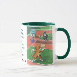 Gatos brote de Pickleball y taza de Tony