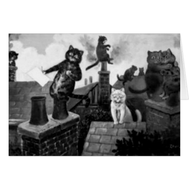 Gatos callejeros de Louis Wain (Anverso (Horizontal))