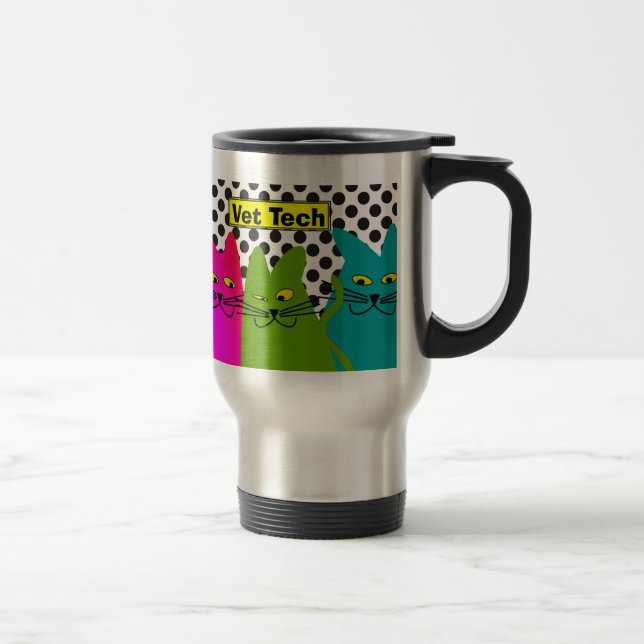 Gatos caprichosos de la taza del viaje de la (Derecha)