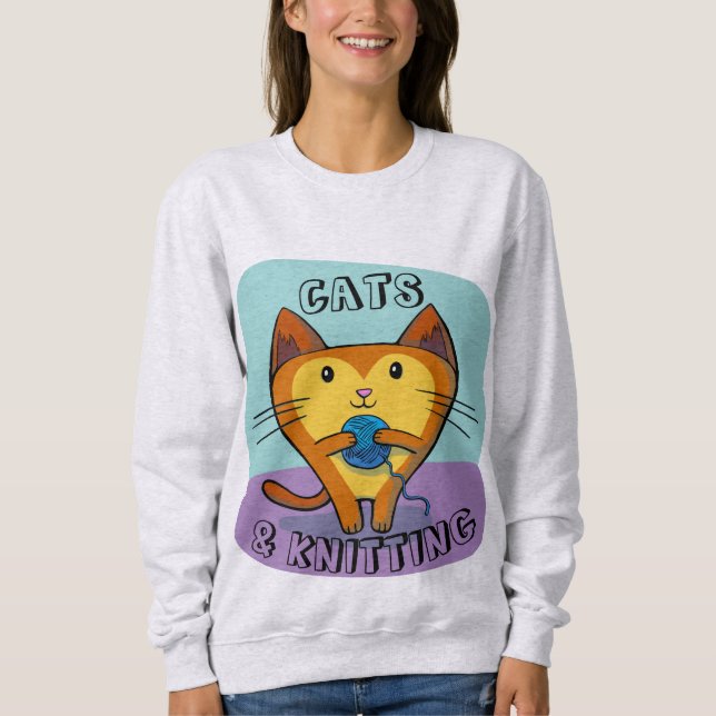 GATOS CAT Y CAMISETAS DE KNITTING (Anverso)
