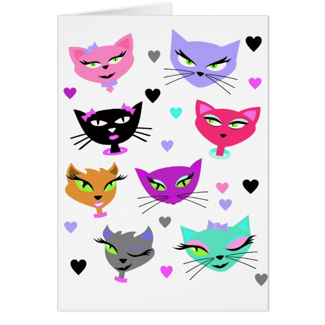 Gatos coloridos (Frente)