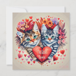 Gatos con corazón