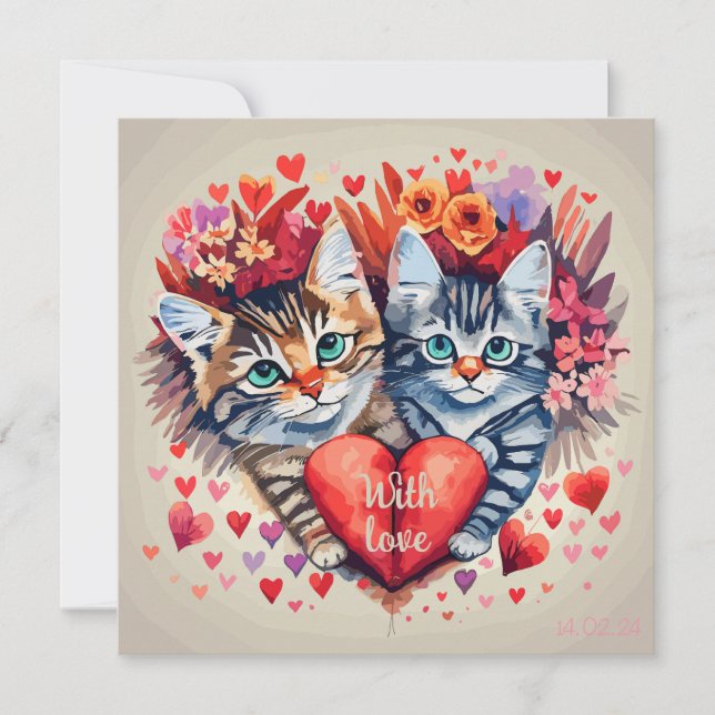 Gatos con corazón (Anverso)