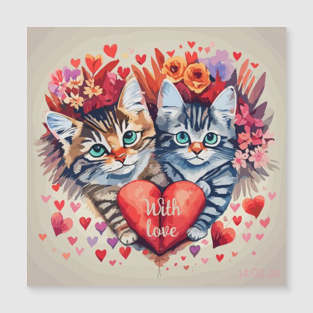 Gatos con corazón (Anverso)
