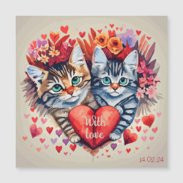 Gatos con corazón
