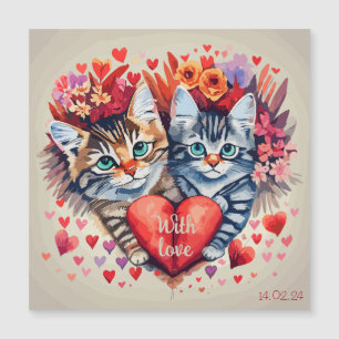 Gatos con corazón