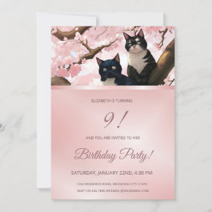 Gatos cortos   Invitación a Chicas de cerezos en f