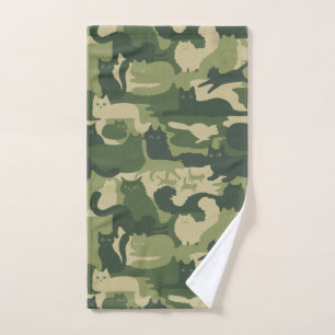 Gatos de camuflaje verde patrón gatos gatitos de G