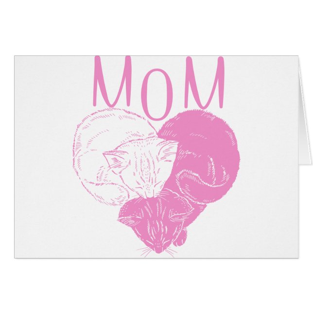 Gatos de corazón rosados de MOM (Anverso (Horizontal))