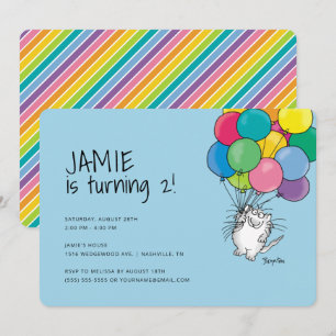 GATOS DE CUMPLEAÑOS por la invitación de Sandra Bo