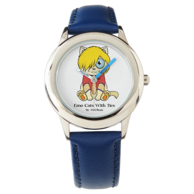 Gatos De Emo Con Relojes De Ties (Anverso)