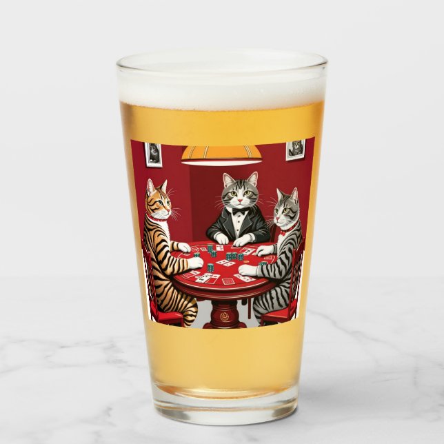 Gatos de mesa jugando al póquer (Anverso (lleno))