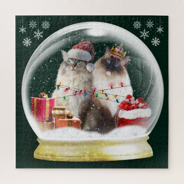 Gatos de muñecas de muñeca cortas en rompecabezas  (Vertical)