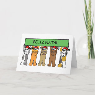 Gatos de Navidad de Feliz de Portugal