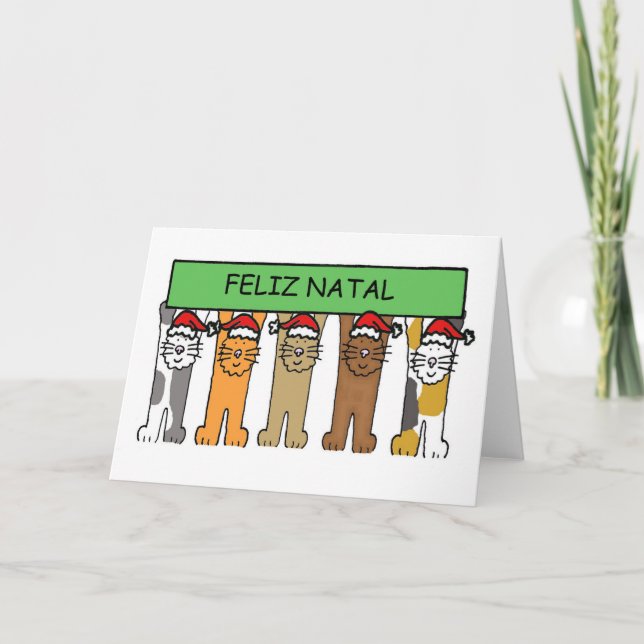 Gatos de Navidad de Feliz de Portugal (Anverso)