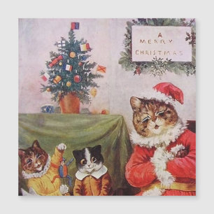 Gatos de Navidad de Louis Wain Familia Victoriana 