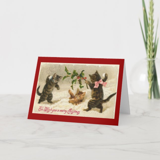 gatos de navidad vintage (Anverso)
