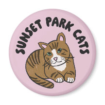 Gatos de Sunset Park | Imán | Lenny Gato de Rescat