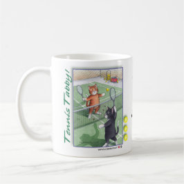 Gatos de Tabby del tenis brote y taza de Tony