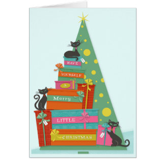 Gatos de vacaciones modernos de mediados de siglo