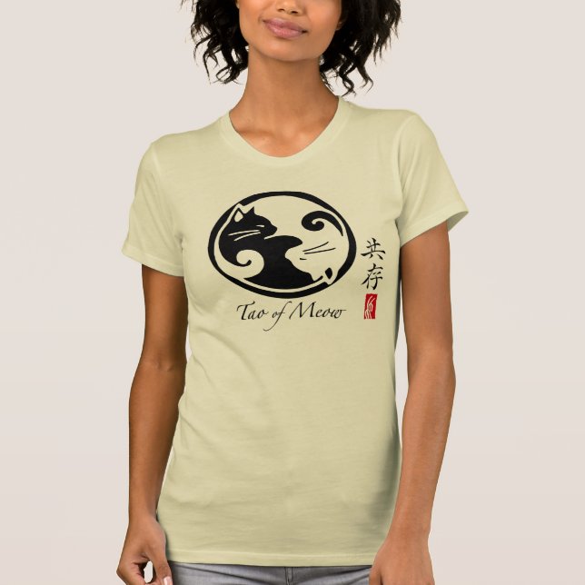 Gatos de Yin Yang el | Tao de la camiseta orgánica (Anverso)