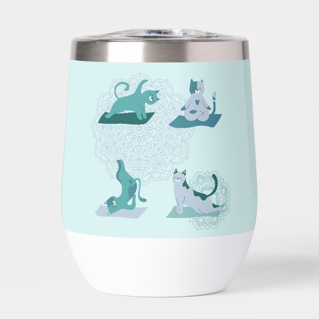 Gatos de yoga verdes (Frente)