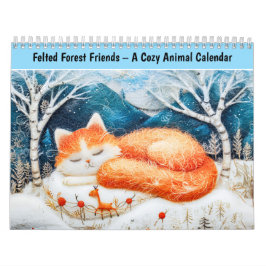 Gatos del Bosque Feltrosos – Un Calendario de Anim