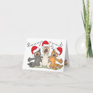 Gatos del navidad del canto