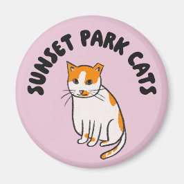 Gatos del Parque Sunset | Imán | Gato de rescate e
