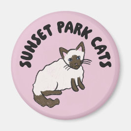 Gatos del Parque Sunset | Imán | Gato rescatado Al