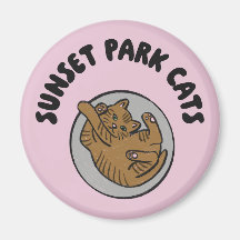 Gatos del Parque Sunset | Imán | Kit de rescate de
