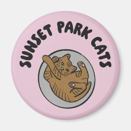 Gatos del Parque Sunset | Imán | Kit de rescate de