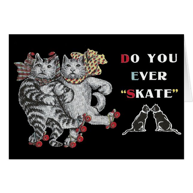 Gatos del Rollerskating (Anverso (Horizontal))