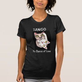 Gatos del tango que bailan la camiseta