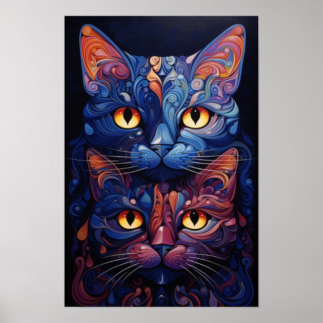 Gatos diurnos y nocturnos: Arte de Crepúsculo Espe (Frente)