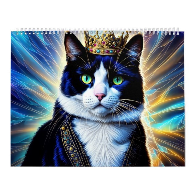 Gatos divertidos vestidos como calendario de regal (Tapa)