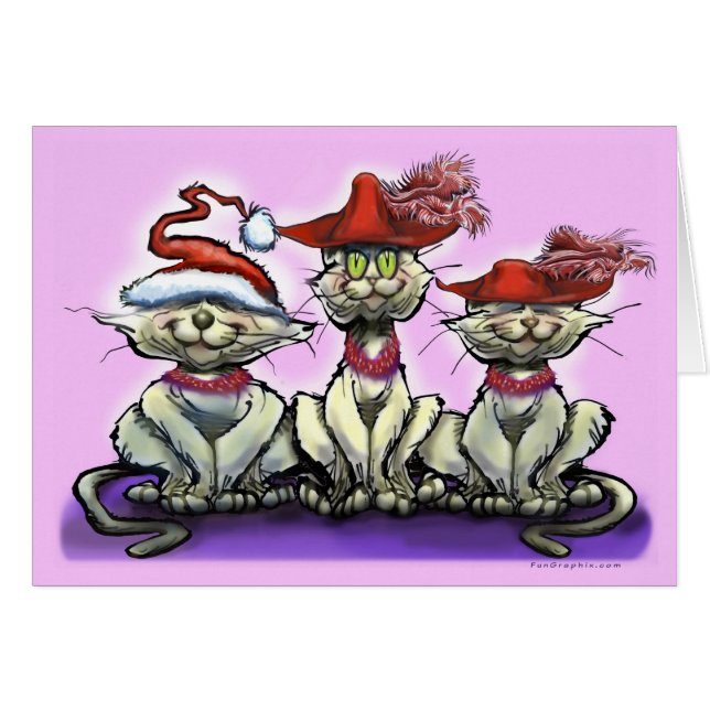 Gatos en Gorras divertidos (Anverso (Horizontal))