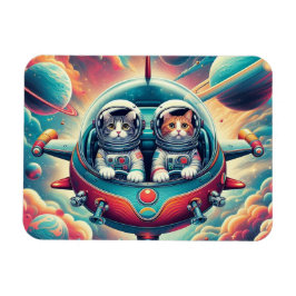 ¡Gatos en imanes espaciales!