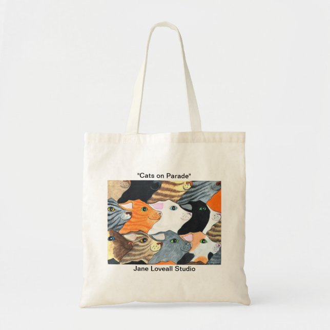 Gatos en la bolsa de asas del desfile (Frente)