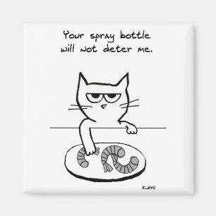 Gatos en la encimera - Gracioso imán Cat