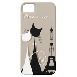 gatos en paris iphone 5 funda