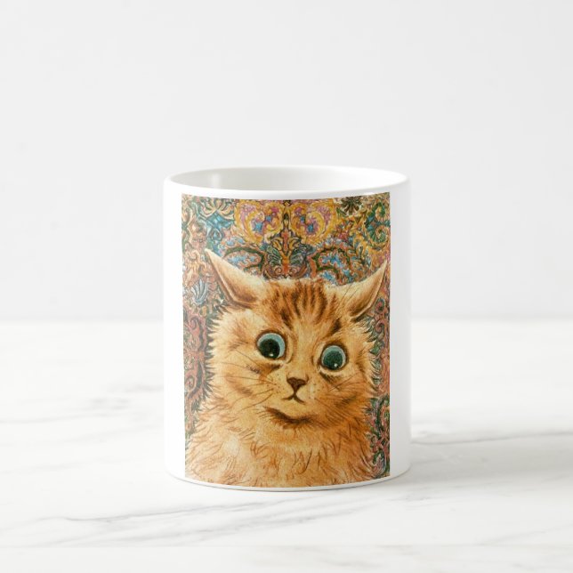 Gatos en taza del arte, por Louis Wain (Centro)