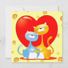 Gatos enamorados, invitación